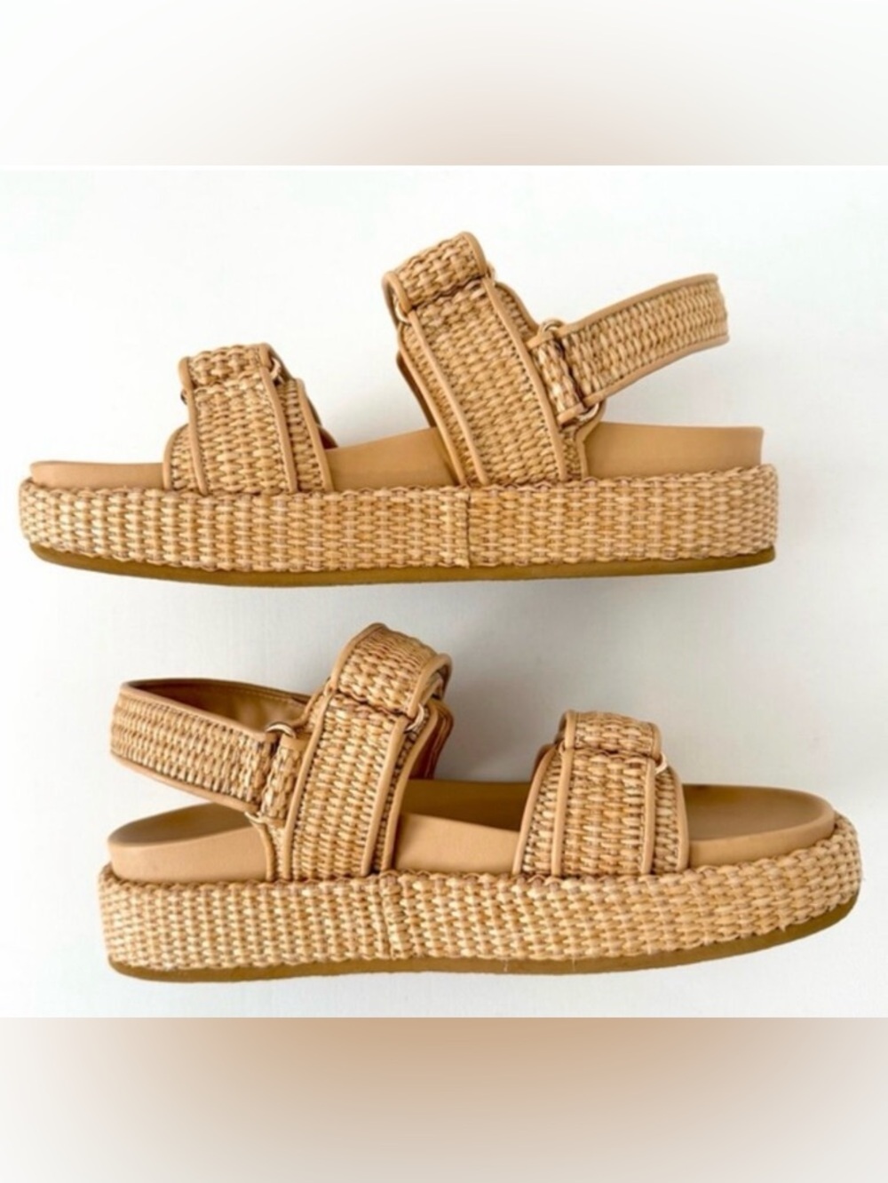 Tori Burch Kira Raffia Sandals 8.5